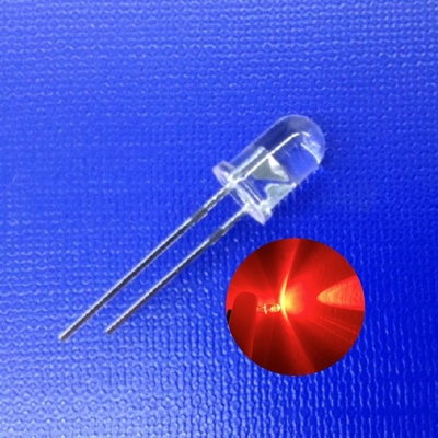 5mm 620nm লাল রঙ 45deg 13000mcd নিরাপত্তা ট্রাফিক লাইট জন্য উচ্চ তীব্রতা LED ডায়োড