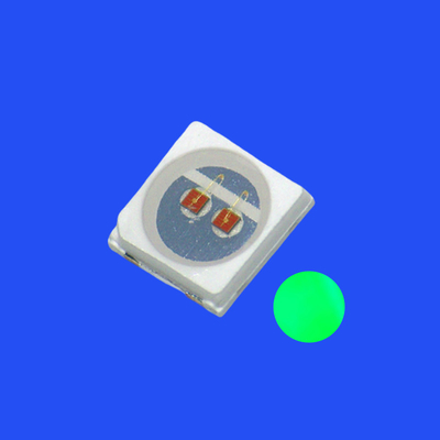 SMD3030 3.0x3.0 মিমি সবুজ রঙ 520- 525nm 8-12LM 120 ডিগ্রি ওয়াটার ক্লিয়ার লেন্স পিসিটি ব্র্যাকেট এলইডি চিপ