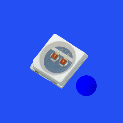 SMD3030 3.0x3.0mm নীল রঙ 460-470nm 1-2LM 120 ডিগ্রি ওয়াটার ক্লিয়ার লেন্স পিসিটি ব্র্যাকেট এলইডি চিপ