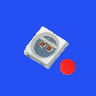SMD3030 3.0x3.0 মিমি লাল রঙ 620-625nm 3-5LM 120 ডিগ্রি ওয়াটার ক্লিয়ার লেন্স পিসিটি ব্র্যাকেট এলইডি চিপ