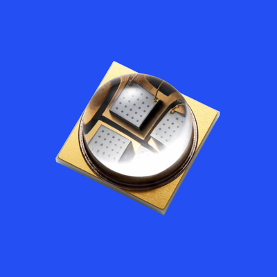 7.0*7.0mm 365-370nm UV LED Diode 60 ডিগ্রি ক্লিয়ার লেন্স UVB LED Diode