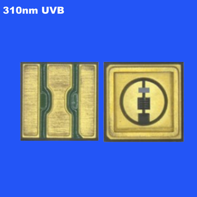 0.6W 310nm UVB 3535 SMD LED চিপ সিরামিক সিলিং ক্লিয়ার লেন্স 120 ডিগ্রি উদ্ভিদ বৃদ্ধির জন্য
